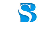 logotipo de la Asesoría Burgos Blanco, tiene el nombre en negro y el imagotipo en azul